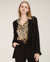 Blazer en Soie à Col Châle 40 Momme